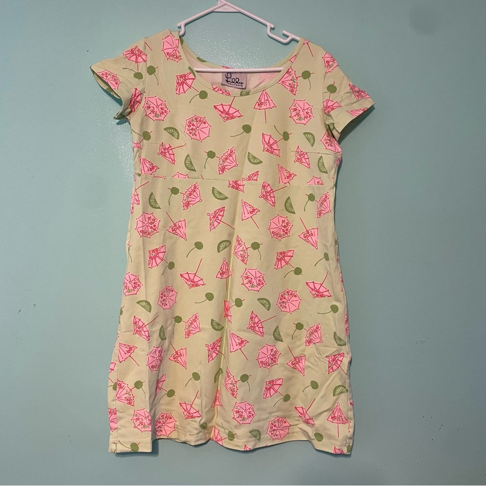 Lilly Pulitzer Vibrant Pink and Green Dress